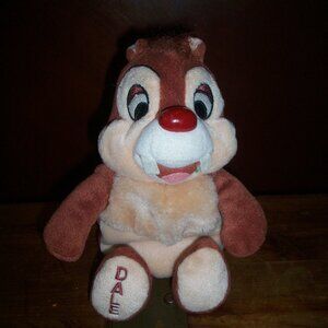 Walt Disney World Plush Dale Chipmunk Collectible Stuffed Animal Toy 9" Bean Bag